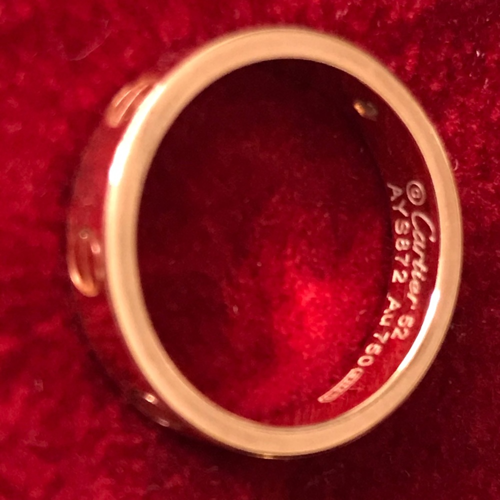 Cartier Love Wedding Band - One Diamond - Size 52